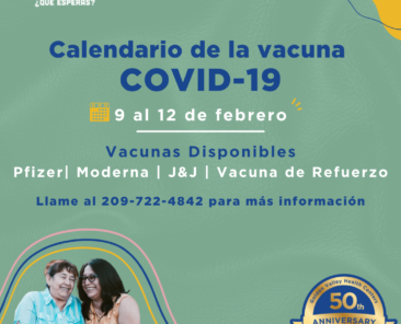 COVID-19 Vaccination Events from February 9th - 12th (In Spanish)