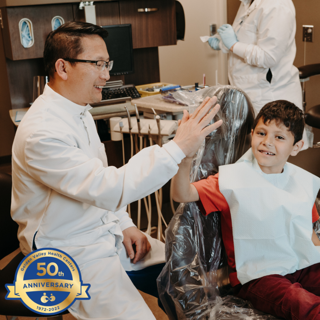 GVHC dentist with patient